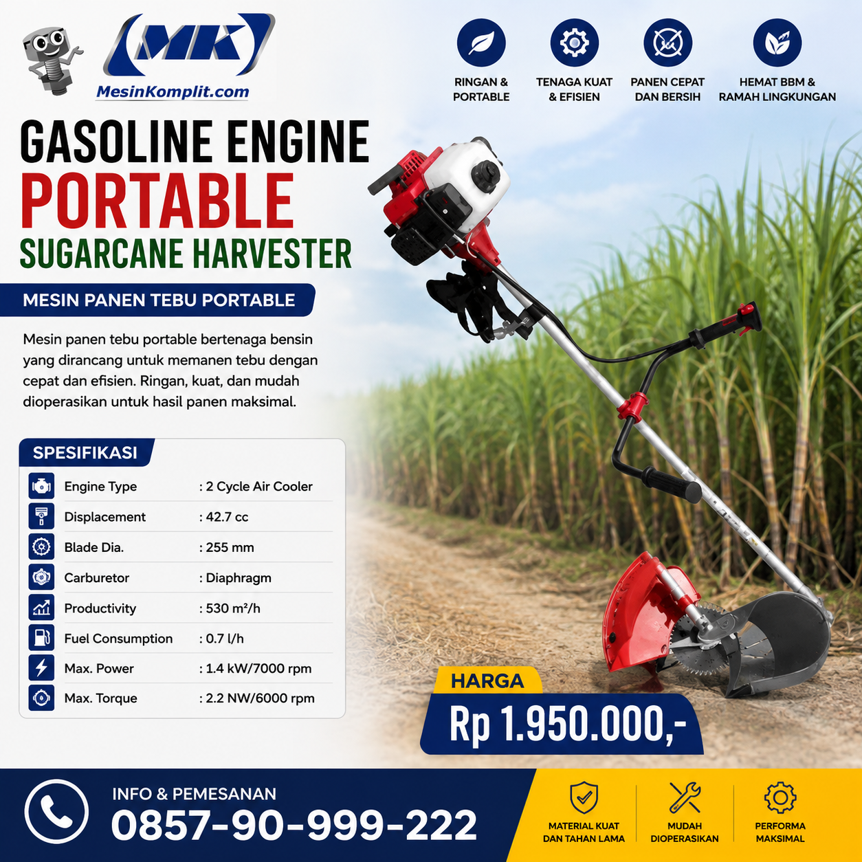 Pemanen Tebu Portable (MS...